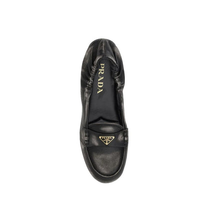 Mocassins en cuir effet vintage Prada