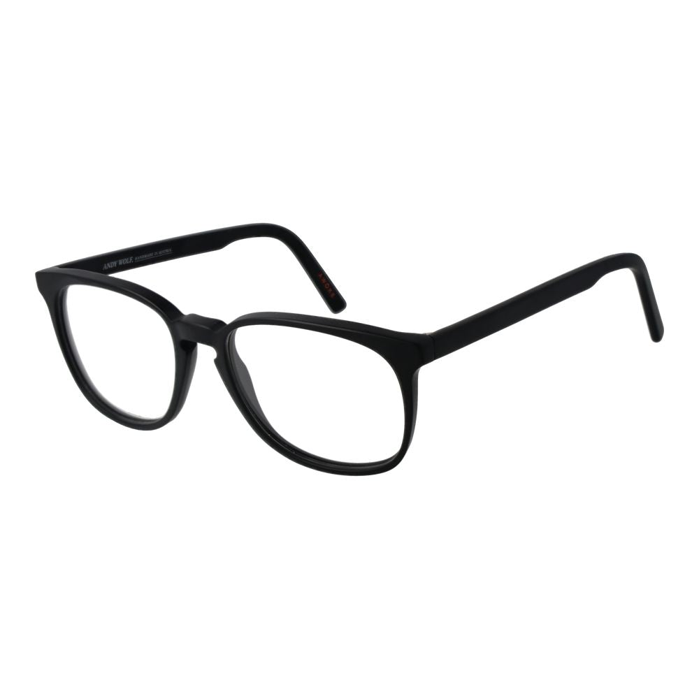 Montures de lunettes de vue unicolores noires pour homme et femme de Andy Wolf