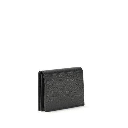 Saint Laurent Visitenkartenetui aus Grain de Poudre-Leder