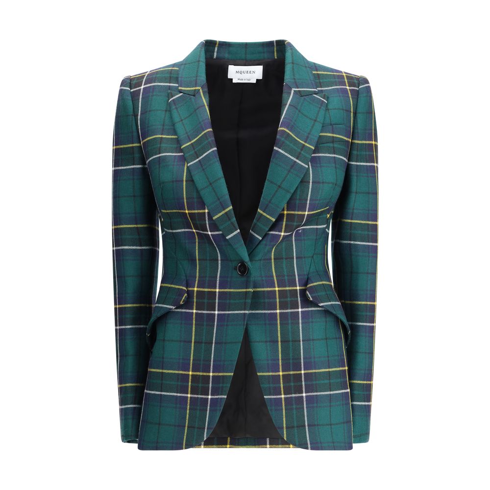 Blazer à carreaux