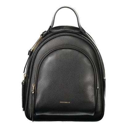 Coccinelle Schwarzer Lederrucksack
