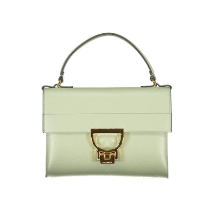 Sac à main en cuir vert Coccinelle
