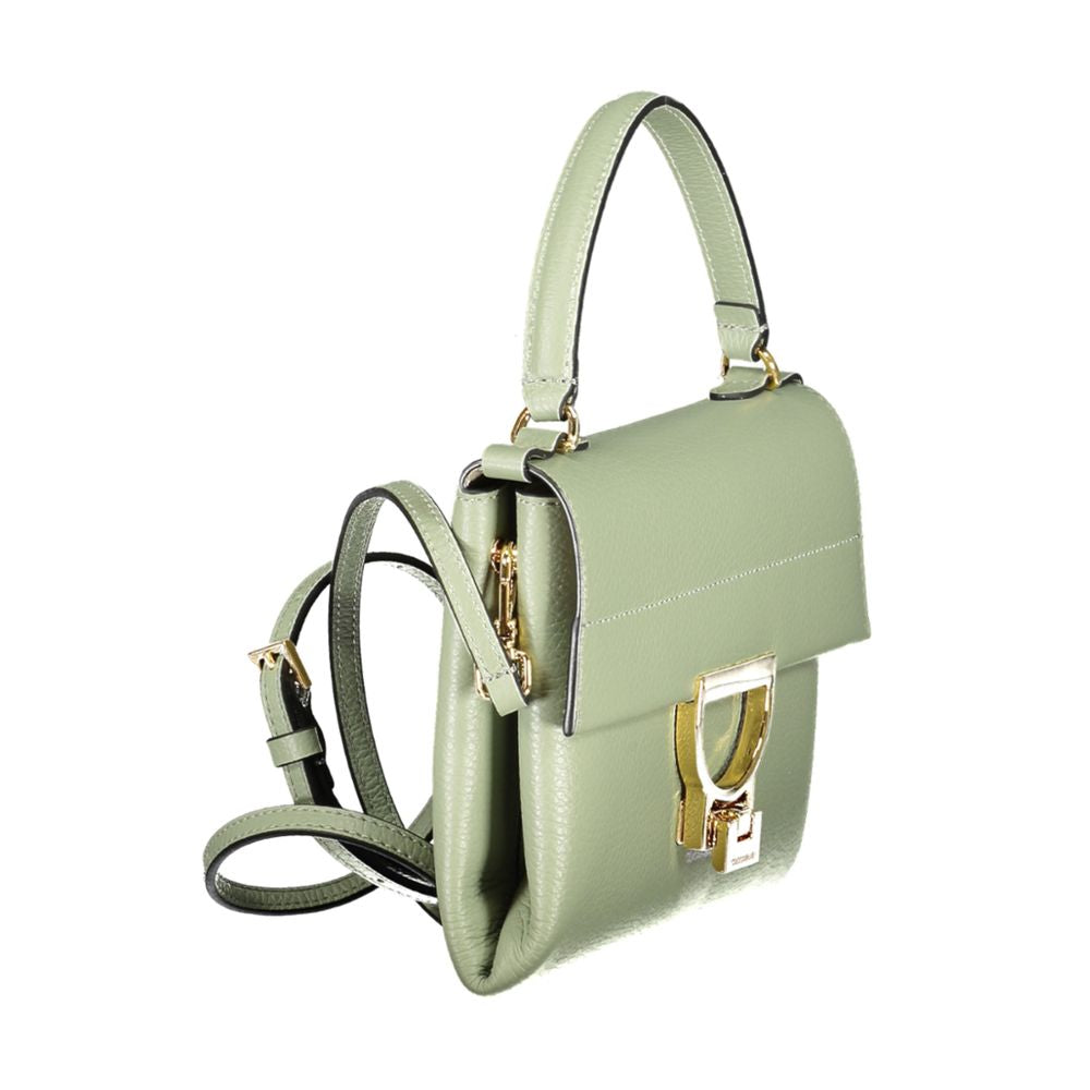 Sac à main en cuir vert Coccinelle