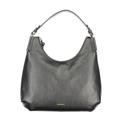 Sac à main en cuir noir Coccinelle