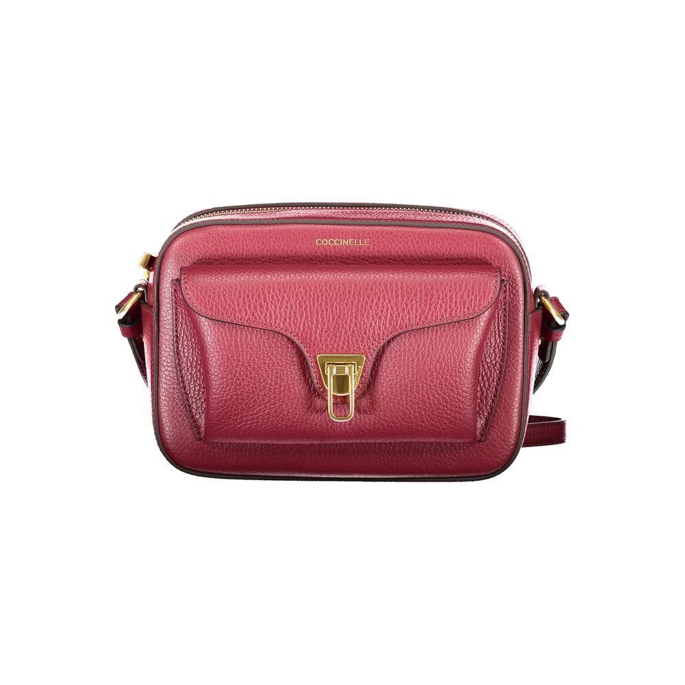 Sac à main Coccinelle en cuir violet pour femme
