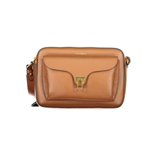 Coccinelle Braune Leder Damen Handtasche