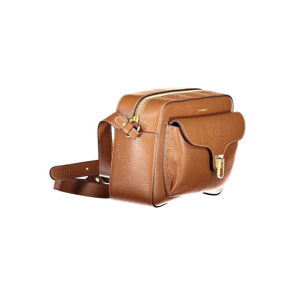 Coccinelle Braune Leder Damen Handtasche