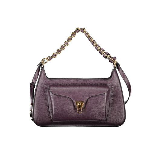 Sac à main Coccinelle en cuir violet pour femme