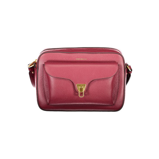 Sac à main Coccinelle en cuir violet pour femme