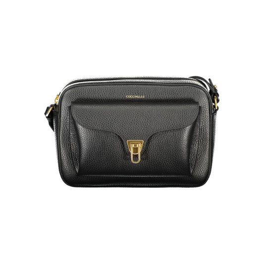 Coccinelle Schwarze Leder Damen Handtasche