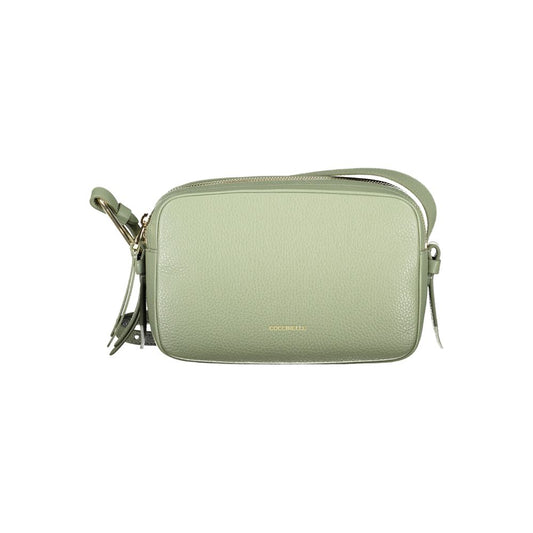 Sac à main en cuir vert Coccinelle