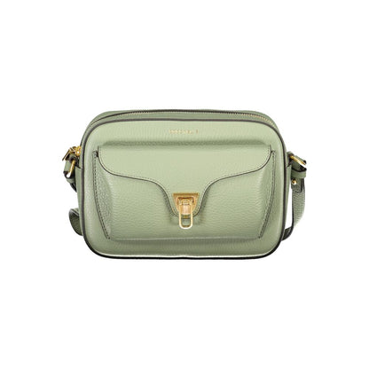 Sac à main en cuir vert Coccinelle
