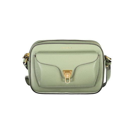 Sac à main en cuir vert Coccinelle