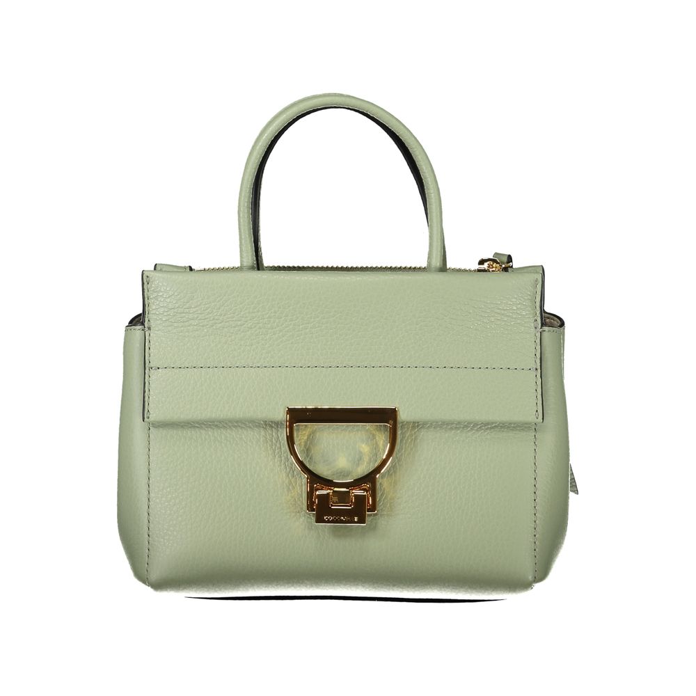 Sac à main en cuir vert Coccinelle