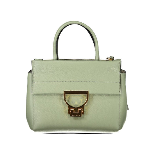 Sac à main en cuir vert Coccinelle