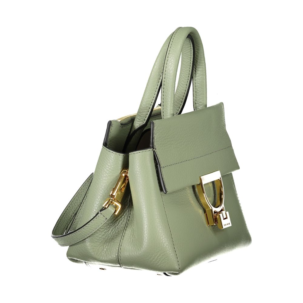 Sac à main en cuir vert Coccinelle