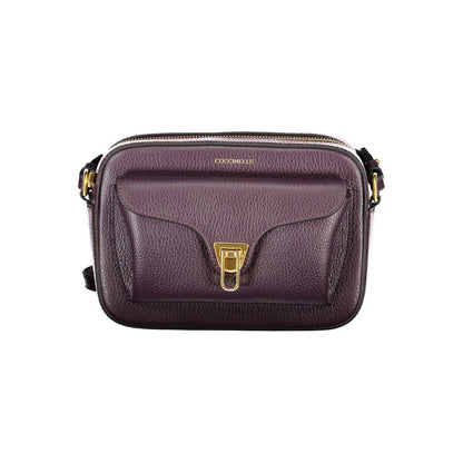 Sac à main Coccinelle en cuir violet pour femme