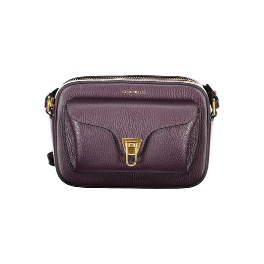 Sac à main Coccinelle en cuir violet pour femme