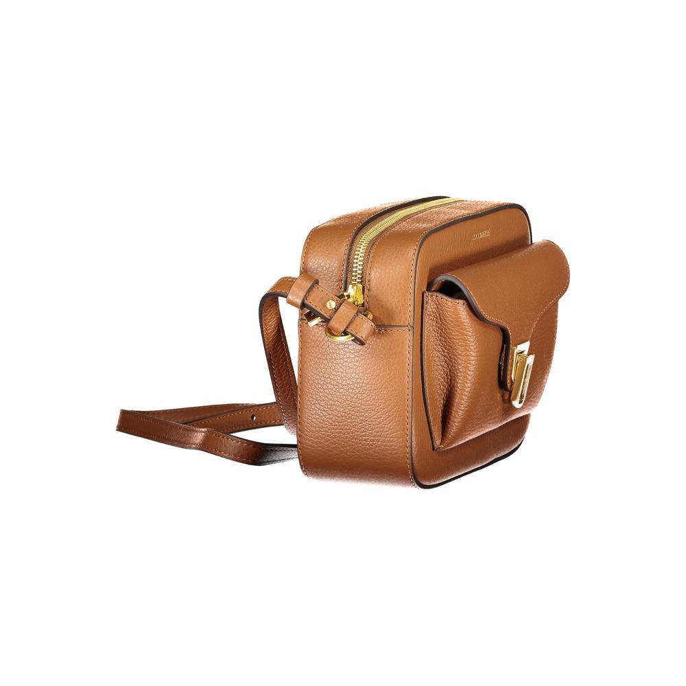 Sac à main en cuir marron Coccinelle