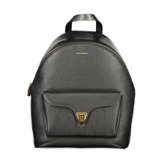 Coccinelle Schwarzer Leder Damen Rucksack