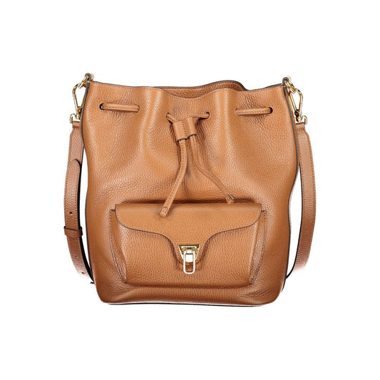 Sac à main en cuir marron Coccinelle