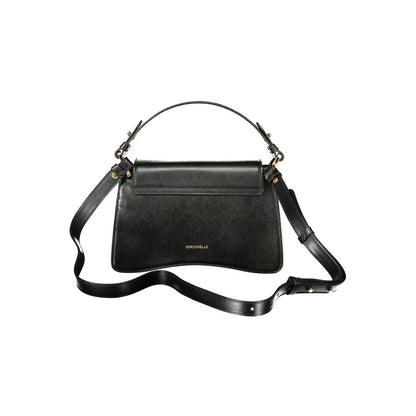 Sac à main en cuir noir Coccinelle