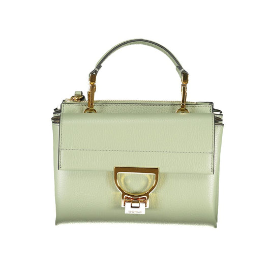 Sac à main en cuir vert Coccinelle