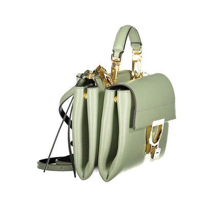 Sac à main en cuir vert Coccinelle
