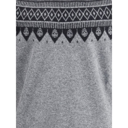 Pull Alexander McQueen à motif jacquard avec têtes de mort