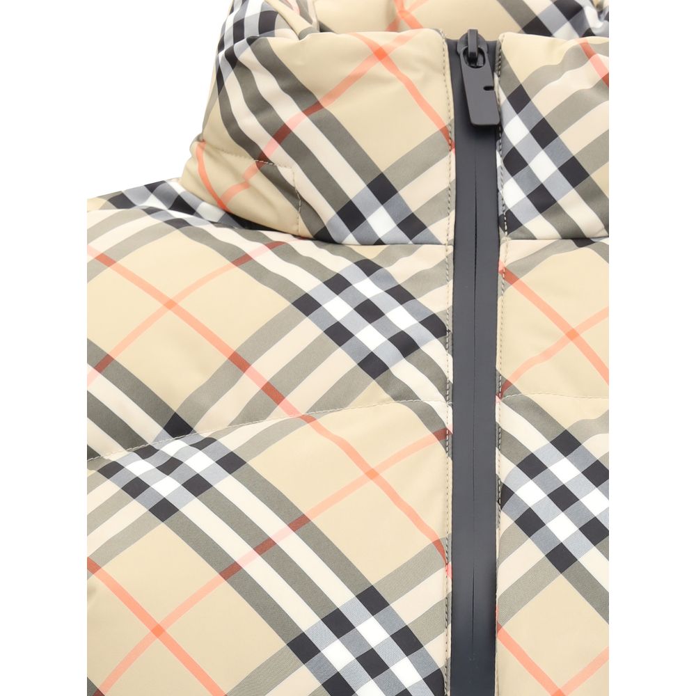Veste en duvet à carreaux