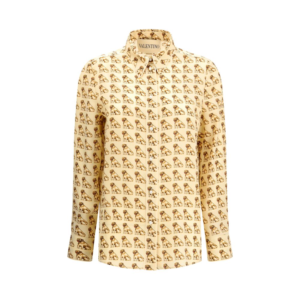Valentino Seiden-Crêpe-de-Chine-Hemd