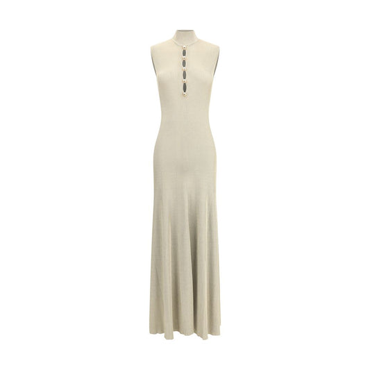 Robe longue en maille lurex Self-Portrait