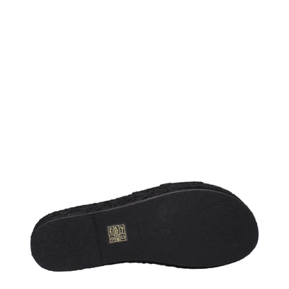 Versace – Schwarze Leder-Slipper-Sandalen