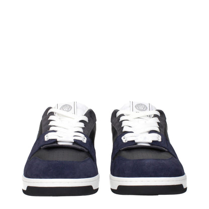 Blaue Ledersneaker von Versace