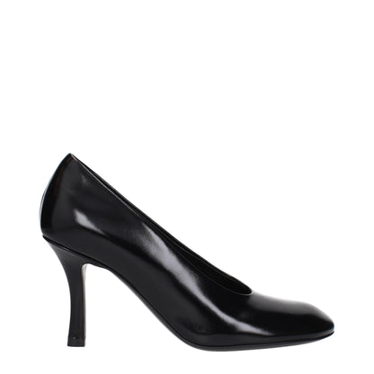 Burberry – Schwarze Pumps aus Leder mit hohem Absatz