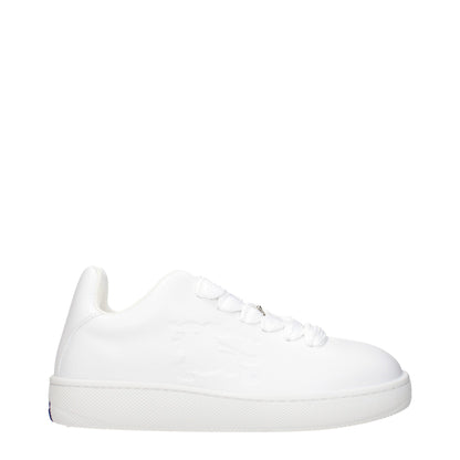 Burberry Weiße Leder Low-Tops