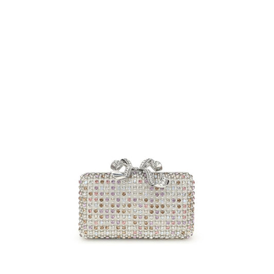 Self-Portrait Clutch mit mehreren Kristallen