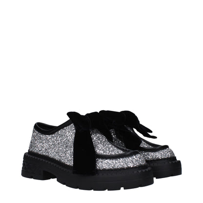 Jimmy Choo Graue Slipper aus Kunststoff zum Reinschlüpfen