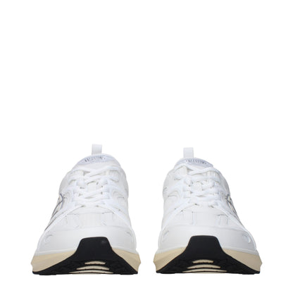 Valentino Garavani – Sportliche Sneakers aus weißem Stoff