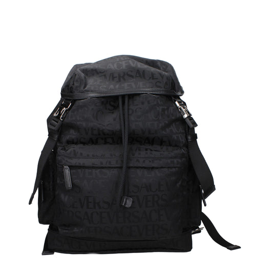 Versace Rucksäcke aus schwarzem Stoff