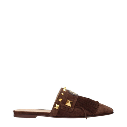 Valentino Garavani – Hausschuhe aus braunem Leder
