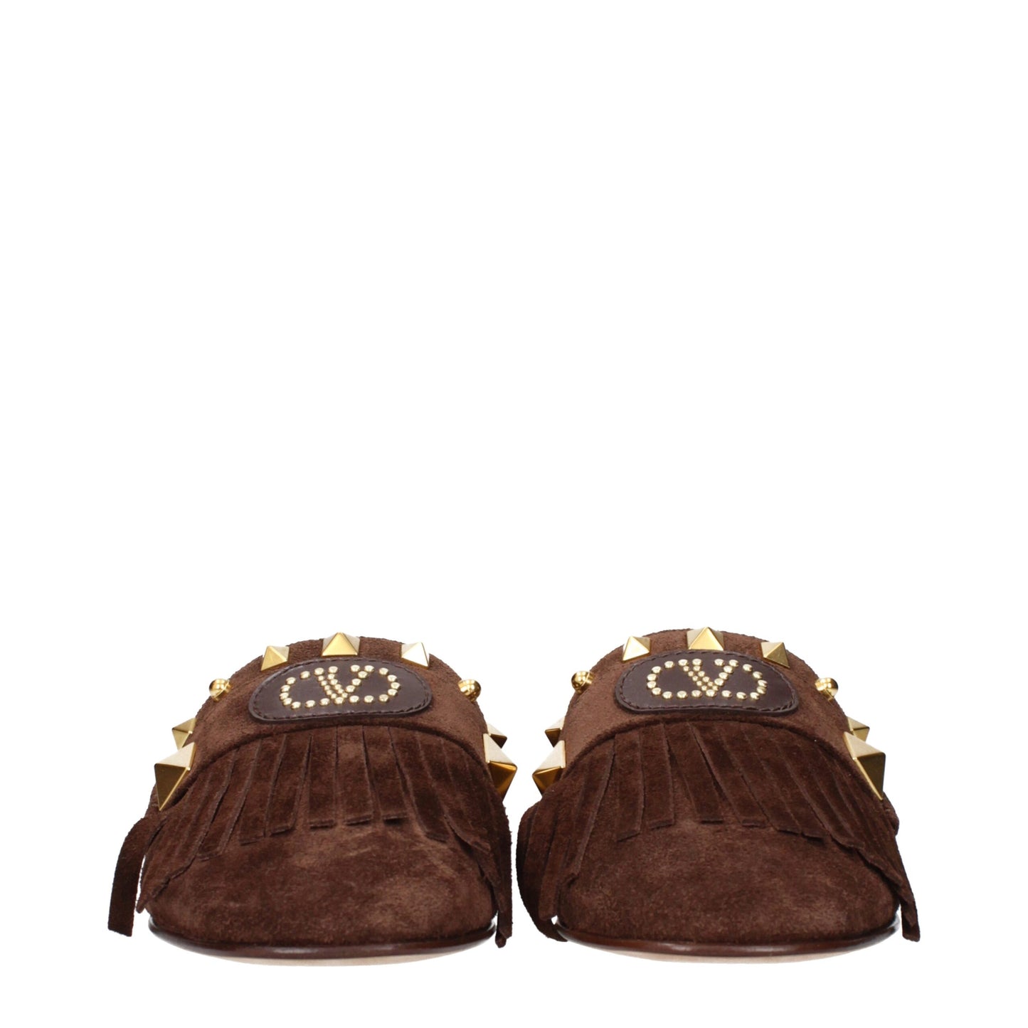 Valentino Garavani – Hausschuhe aus braunem Leder