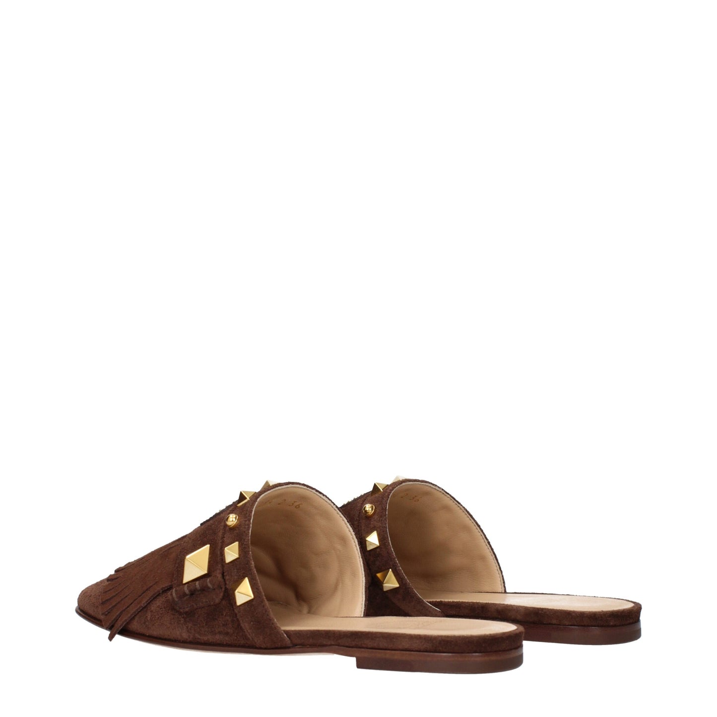 Valentino Garavani – Hausschuhe aus braunem Leder