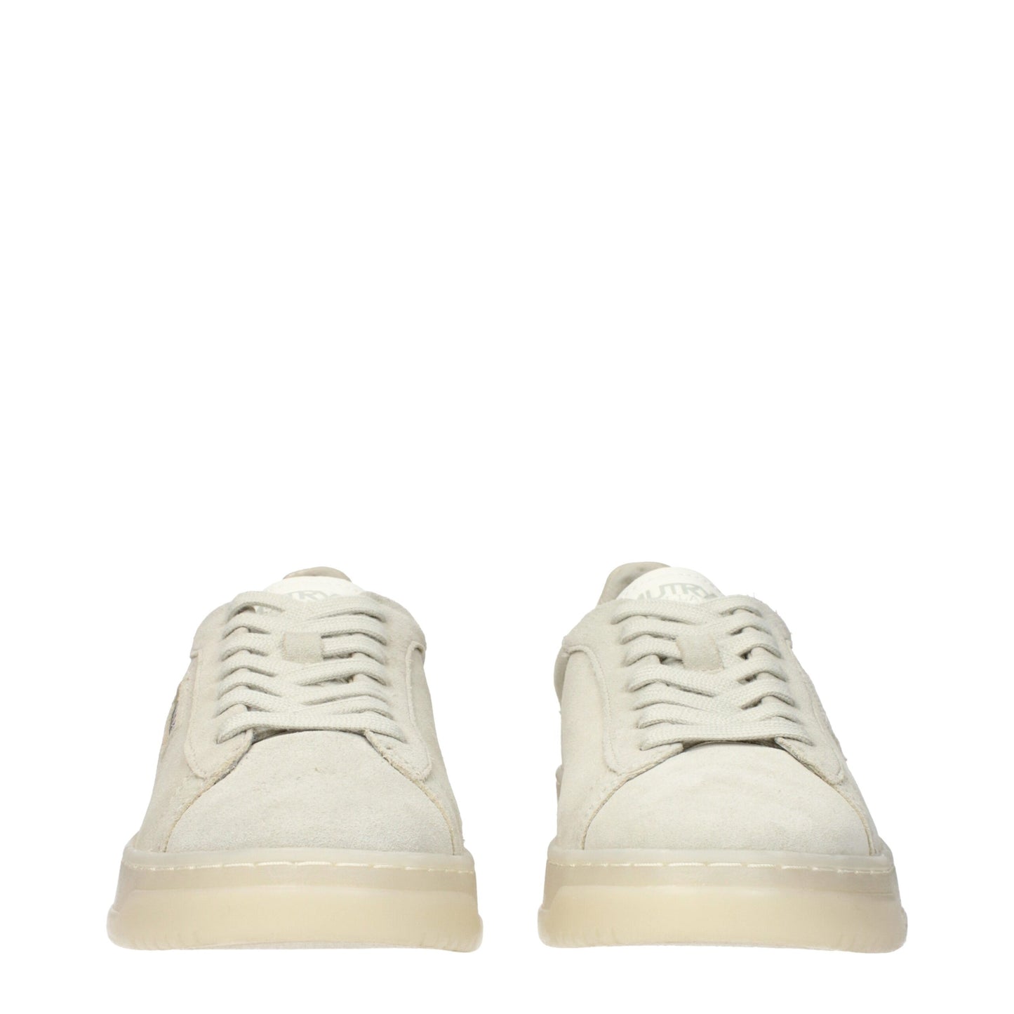 Baskets basses en cuir gris Autry