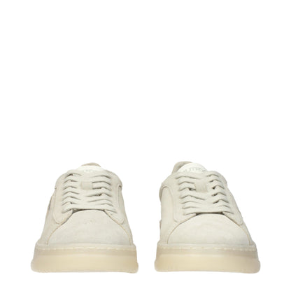 Baskets basses en cuir gris Autry