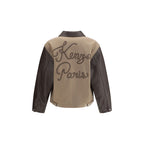 Wool and leather college Jacket