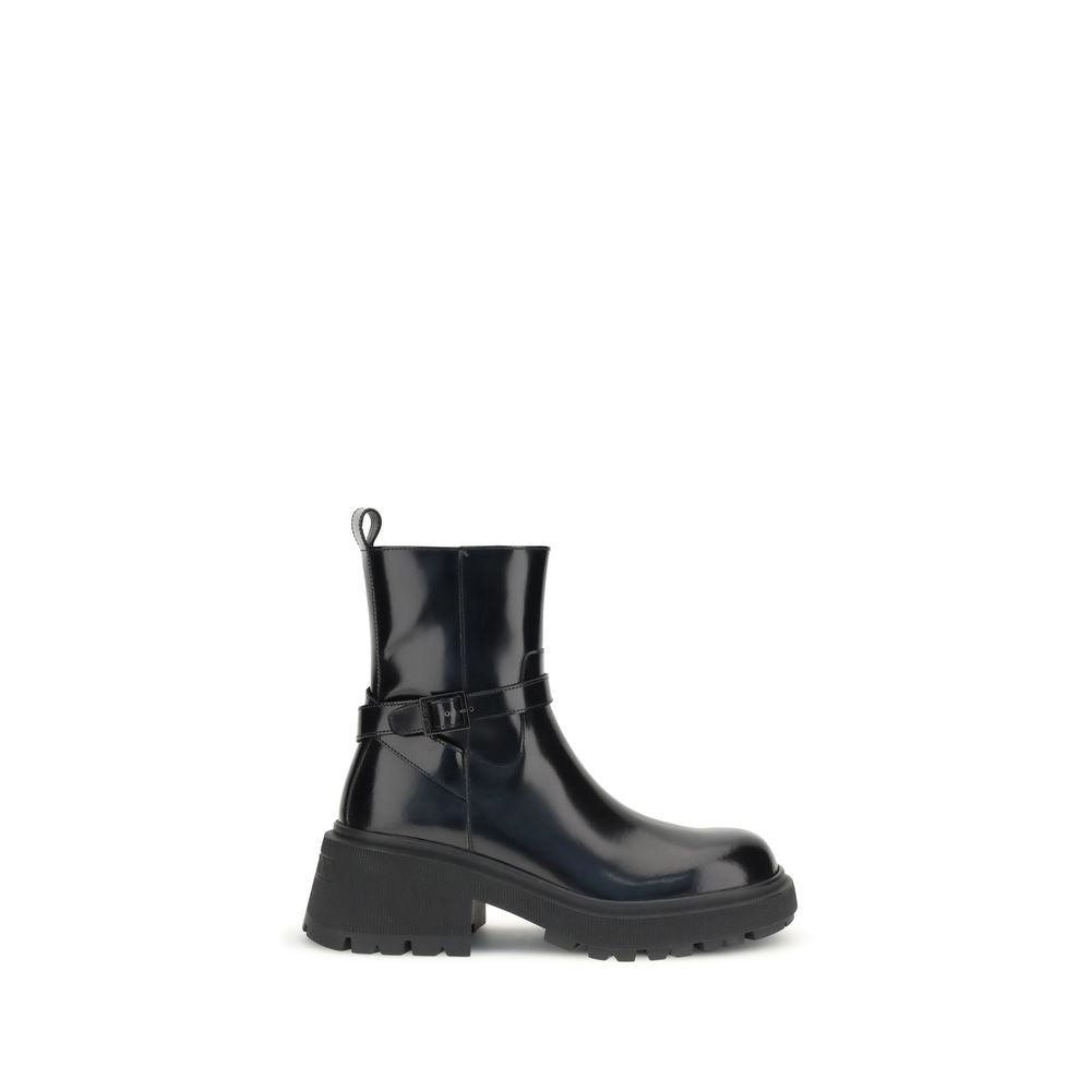 Bottes Conny en cuir verni