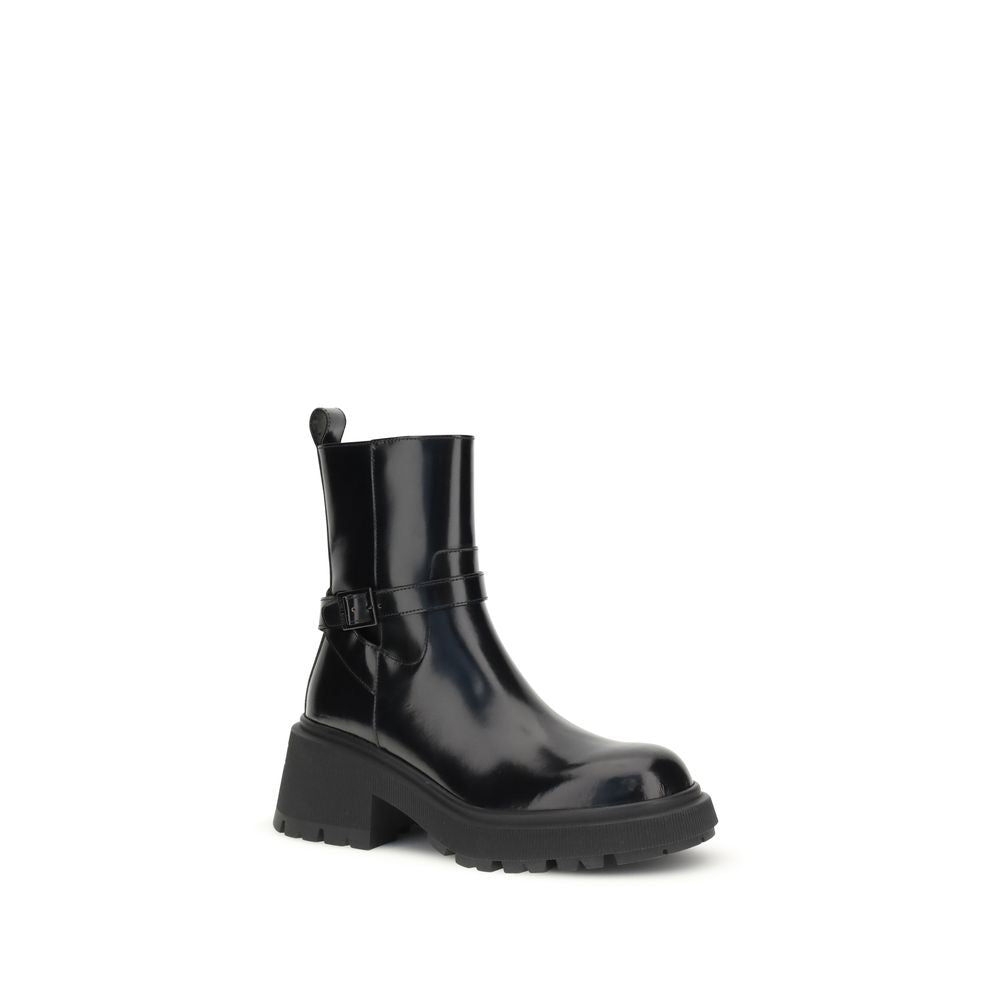 Bottes Conny en cuir verni