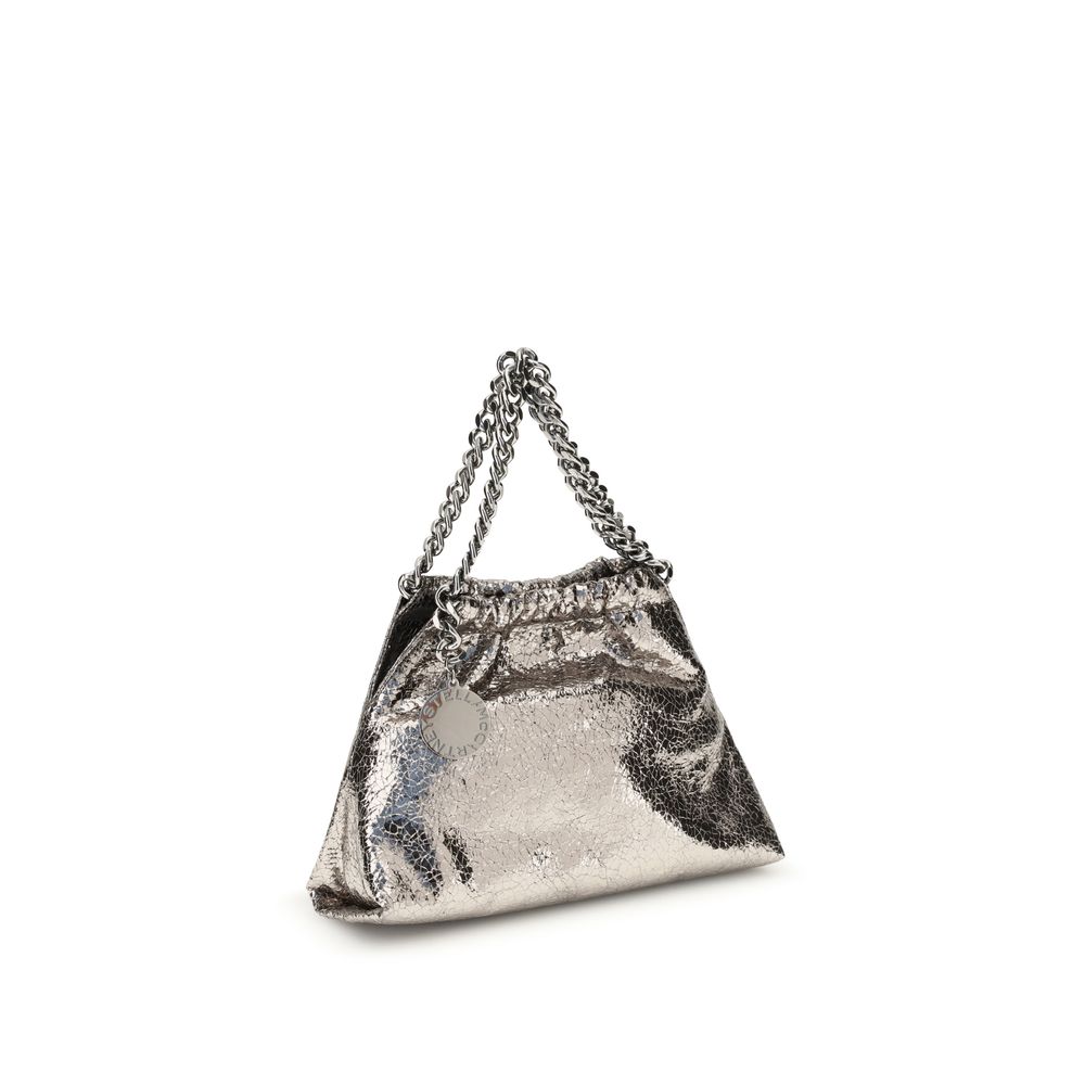 Sac à bandoulière Falabella effet craquelé métallisé