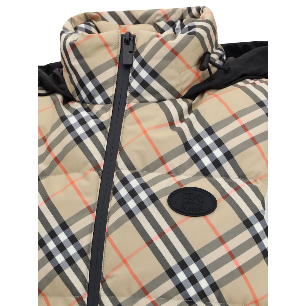 Gilet à carreaux, doudoune